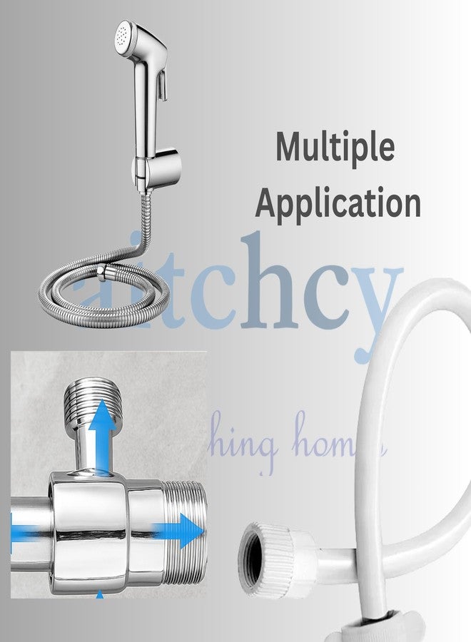 Aitchcy Brass Tee Connector | 15mm (1/2"BSP) Inner & Outer Thread | Polished CP Finish | Multi-Functional 3-Way Pipe Fitting for Water Supply with Teflone Tape - Image 5